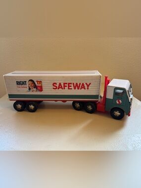 Safeway Branded Kids Toy Delivery Truck - White, Green, Red